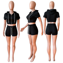 Load image into Gallery viewer, Hooded jacket two piece set AY2194
