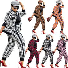 Load image into Gallery viewer, Print Button Jacket Pants Set（AY2354）
