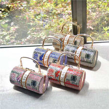 Load image into Gallery viewer, Diamond-studded dollar cylinder bag AB2002
