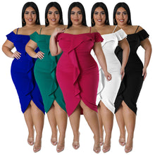 Load image into Gallery viewer, Solid color dresses AY2743
