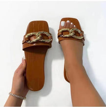 Load image into Gallery viewer, New chain slippers (HPSD007）
