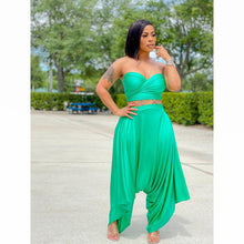 Load image into Gallery viewer, Irregular flared pants solid color suit
