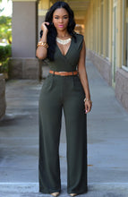 Load image into Gallery viewer, Loose Slim Sleeveless Jumpsuit with Belt AY1150
