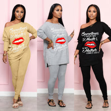 Load image into Gallery viewer, fashion casual printing two-piece set（AY2464）
