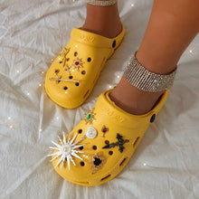 Load image into Gallery viewer, Explosive Rhinestone Hole Shoes Baotou Sandals（HPSD099）
