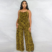 Load image into Gallery viewer, Leopard Print Suspender Jumpsuit（AY2315）
