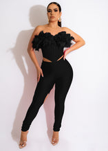 Load image into Gallery viewer, Sexy feather tube top two piece set（AY1970）
