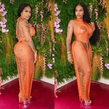 Load image into Gallery viewer, Sexy solid color knitted sheer dress（AY1776）
