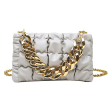 Load image into Gallery viewer, Fashion plaid thick chain portable small square bag（AB2060）
