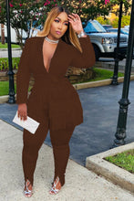 Load image into Gallery viewer, Fashion solid color tassel suit（AY2419）
