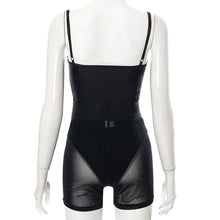 Load image into Gallery viewer, Sexy suspender bodysuit shorts mesh suit（AY1757）
