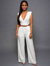 Load image into Gallery viewer, Loose Slim Sleeveless Jumpsuit with Belt AY1150
