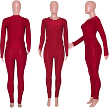 Load image into Gallery viewer, New solid round neck two-piece set（AY2500）
