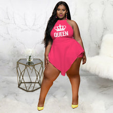 Load image into Gallery viewer, Plus size Irregular Crown Sleeveless Jumpsuit（AY1777）
