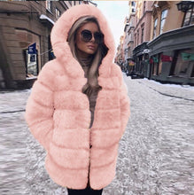 Load image into Gallery viewer, Hot selling imitation fox fur long sleeve big coat(A11242)
