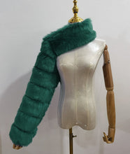 Load image into Gallery viewer, Trendy faux fur shawl jacket（AY1361)
