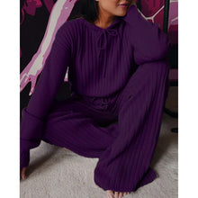 Load image into Gallery viewer, Pit strip loose hooded casual suit （AY1385）
