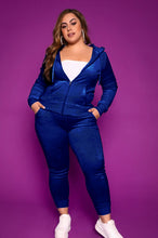 Load image into Gallery viewer, Solid color velvet leisure two-piece （AY1374）
