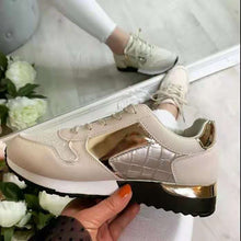 Load image into Gallery viewer, Colorblock casual lace-up flat sneakers（HPSD091）
