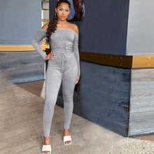 Load image into Gallery viewer, Solid color sexy slim jumpsuit（AY1219）
