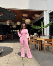 Load image into Gallery viewer, Slit Flared Pants Two Piece Set（AY2341）
