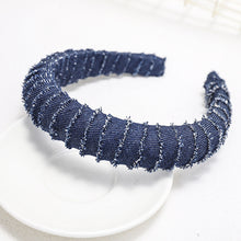 Load image into Gallery viewer, Hot selling denim winding headband
