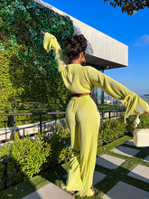 Load image into Gallery viewer, Solid Color Pleated V-Neck Suit（AY2257）
