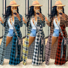 Load image into Gallery viewer, Fashion casual color plaid stitching jacket（AY1413）
