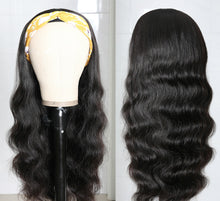 Load image into Gallery viewer, Human Hair Headband Natural Color Body Wave Wigs（AH5045）
