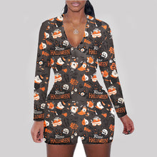 Load image into Gallery viewer, Halloween print long sleeve jumpsuit（AY1436）
