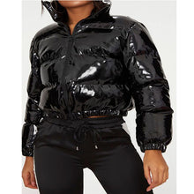 Load image into Gallery viewer, Hot selling metal laser color short bubble  jacket
