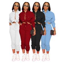 Load image into Gallery viewer, Fashion solid color two-piece set(AY2439)
