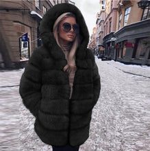 Load image into Gallery viewer, Hot selling imitation fox fur long sleeve big coat(A11242)
