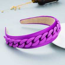 Load image into Gallery viewer, Fashion color chain macaron headband（AE4055）
