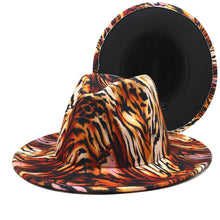 Load image into Gallery viewer, Printed double-sided color matching jazz hat（AE4073）
