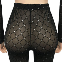 Load image into Gallery viewer, Sexy Colorblock Mesh Two Piece Set（AY1811）
