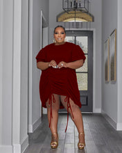 Load image into Gallery viewer, Plus Size Drawstring One Piece Set AY2707
