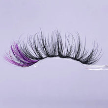 Load image into Gallery viewer, Glitter pink colored false eyelashes moq 5 piece (AH5063)
