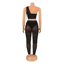 Load image into Gallery viewer, Sexy mesh top two piece set AY2091

