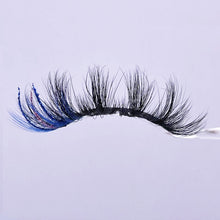 Load image into Gallery viewer, Glitter pink colored false eyelashes moq 5 piece (AH5063)
