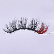 Load image into Gallery viewer, Glitter pink colored false eyelashes moq 5 piece (AH5063)
