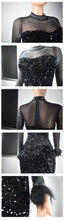 Load image into Gallery viewer, Sequin long-sleeved dress（AY2613）
