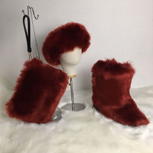 Load image into Gallery viewer, Hot selling fur set come(Headband bag boots ) HPSD142
