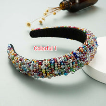 Load image into Gallery viewer, Hand Beaded Crystal Headband（AE4101）
