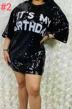 Load image into Gallery viewer, Fashion Sequin T-Shirt Mid Length Top（AY1753）
