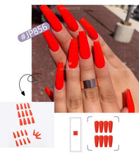 Load image into Gallery viewer, Pure color frosted smooth waterproof fake nails set （1set=24 pcs）
