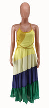 Load image into Gallery viewer, Fashion Contrast Tie Chiffon Dress（AY2224）
