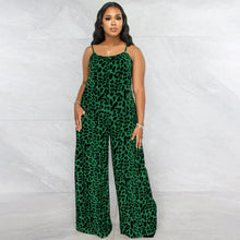 Load image into Gallery viewer, Leopard Print Suspender Jumpsuit（AY2315）
