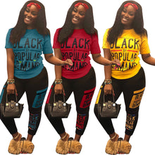 Load image into Gallery viewer, Trend letter printing two-piece set（AY1650）
