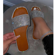 Load image into Gallery viewer, Flat Rhinestone women&#39;s slippers(HPSD216)
